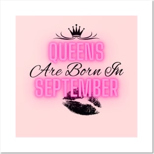 Queens are born in September - Quote Posters and Art